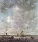 Jan van Goyen Marine Landscape with fishermen Germany oil painting artist